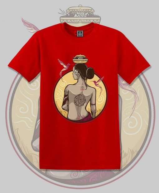 Balinesse Woman Traditional Design Vintage Unisex T-Shirt