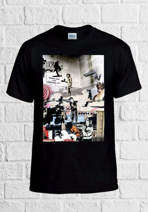 Banksy Street Art Graffiti Cool T Shirt