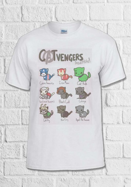 Catvengers Marvel Comic Cat T Shirt