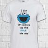 Cookie Monster Muppet Sesame unisex T Shirt