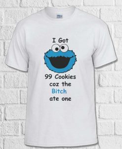 Cookie Monster Muppet Sesame unisex T Shirt