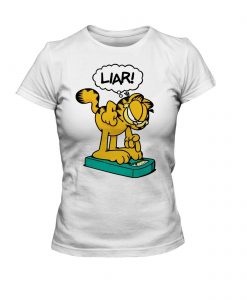 Garfield Liar Funny Woman Tshirt