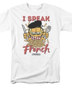 Garfield Speaking Love Licensed Adult T-Shirt