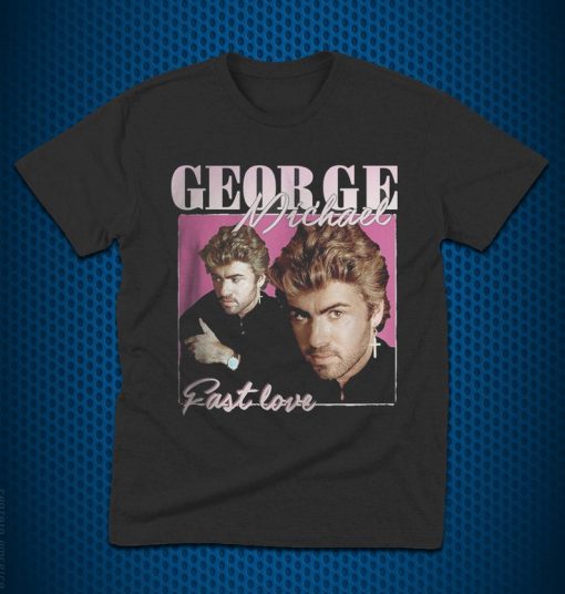 George Micheal Fast Love 80s Singer Wham Unisex WB059 Black T Shirt