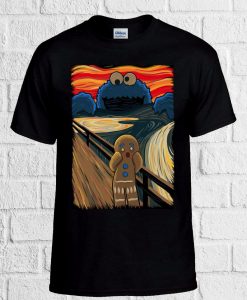 Gingerbread Cookie Monster Scream T Shirt