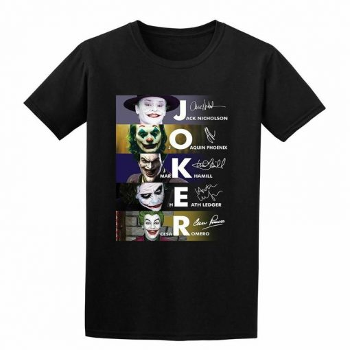 Joker Joaquin Phoenix Black T Shirt