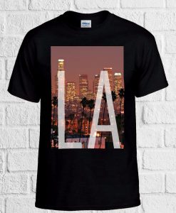 Los Angeles LA Downtown Retro unisex T Shirt