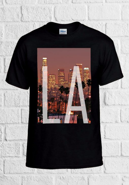 Los Angeles LA Downtown Retro unisex T Shirt