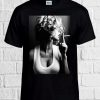 Sexy Smoking Inhale Girl Novelty T Shirt