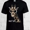 What's Up Was'Up Giraffe Novelty unisex T Shirt