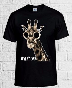 What's Up Was'Up Giraffe Novelty unisex T Shirt