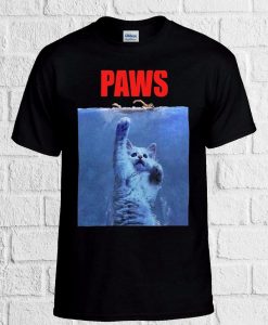 Paws Cat Kitten Meow Parody Hipster T Shirt