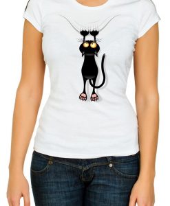 Climbing floating cat T-Shirt