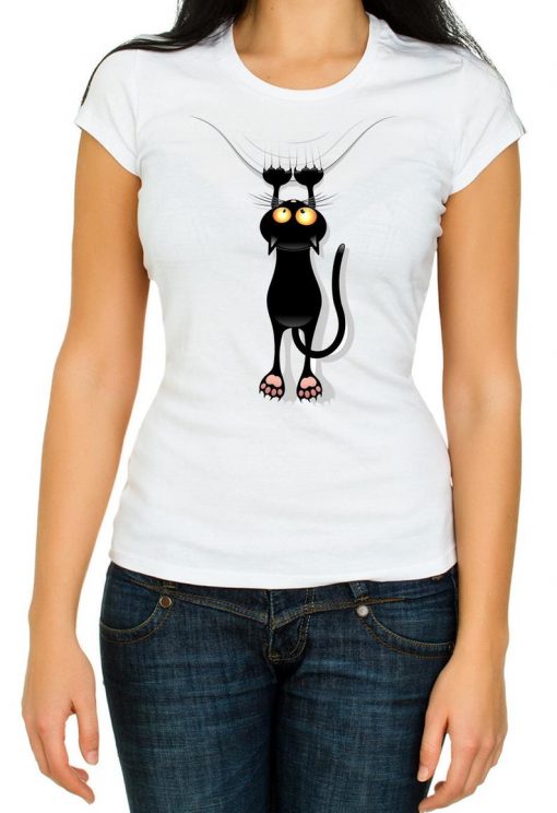 Climbing floating cat T-Shirt