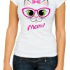 Meow Cute sweet Cat Cool funny T-Shirt