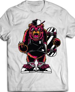 Skateboard Bear t shirt