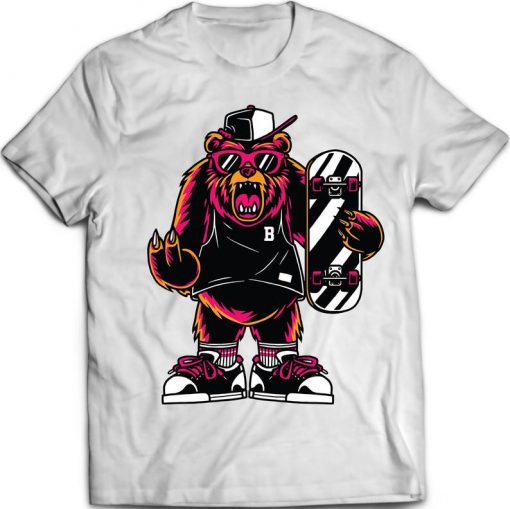 Skateboard Bear t shirt