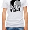 Smoking drunk Alien funny t shirt