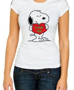 Snoopy I love you t shirts