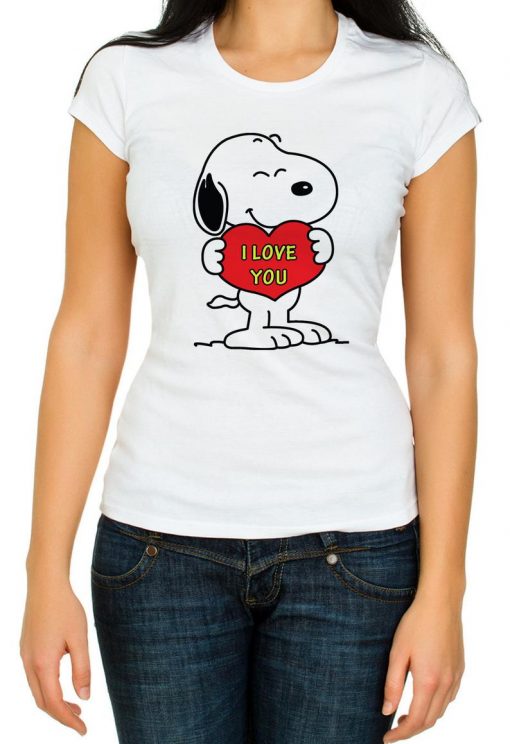 Snoopy I love you t shirts