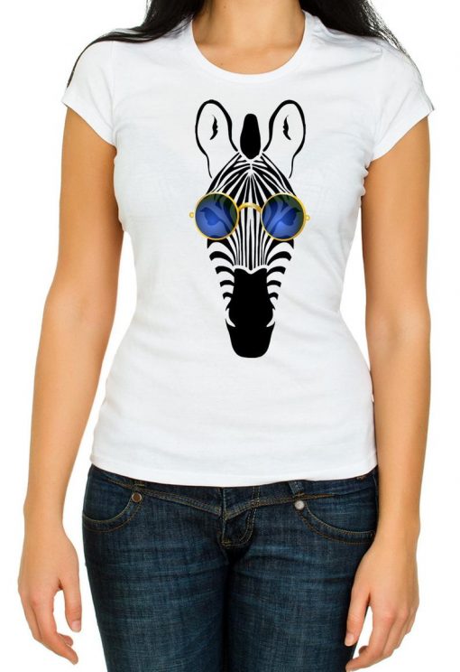 Zebra wearing John Lennon T-Shirt