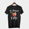 Black Unisex 'My patronus is a corgi' Graphic T-Shirt