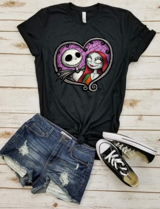 Heart Jack and Sally -Tshirt