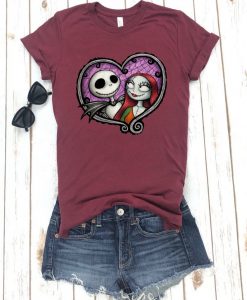 Heart Jack and Sally -Tshirts