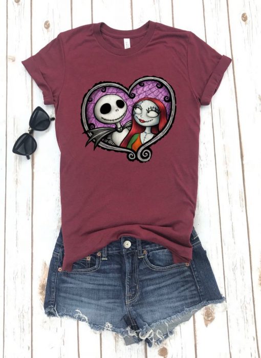 Heart Jack and Sally -Tshirts