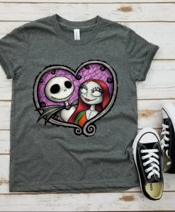 Heart Jack and Sally - Youth tshirt