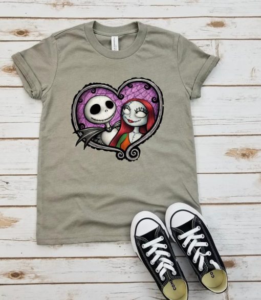 Heart Jack and Sally - Youth tshirts