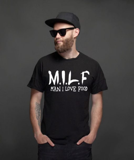 M.I.L.F. Men I Love Food' Graphic T-Shirt