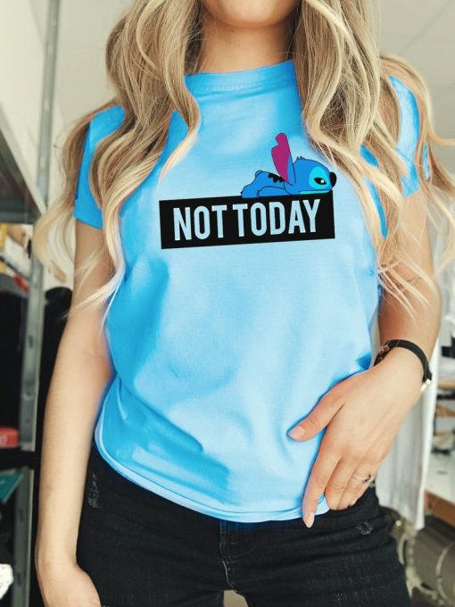 Not today Stitch' Graphic T-Shirt
