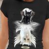 Water Shadow Evil Cat Skull Angel Cat T-shirt