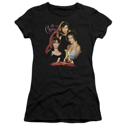 Charmed Original Three Woman's Black Shirts