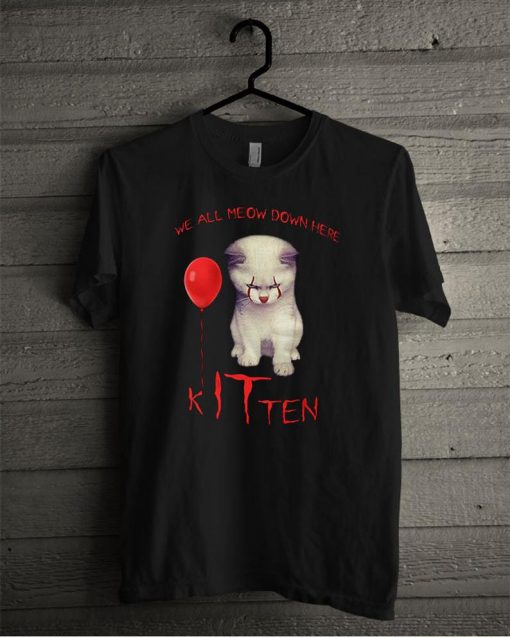 Clown Cat Kitten Horror T-Shirt