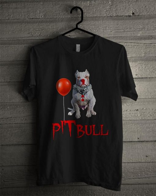 Clown Pitbull Halloween T Shirt