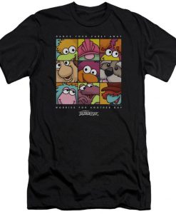 Fraggle Rock Squared Black Shirts