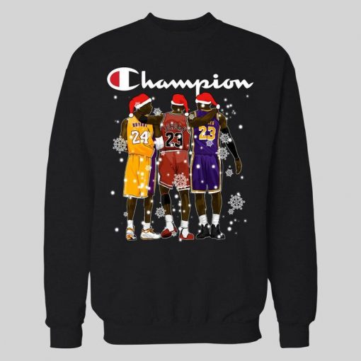 MICHAEL JORDAN KB Lebron Pass It On Basketball Christmas black SweatShirt