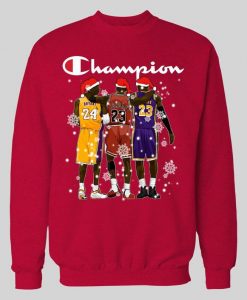 MICHAEL JORDAN KB Lebron Pass It On Basketball Christmas red SweatShirt