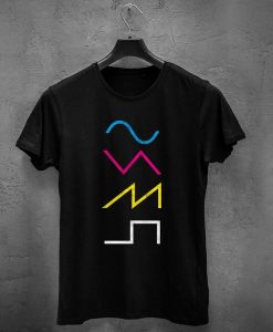 Vintage Synthesizer Techno Waveform Synth Nerd T-Shirt