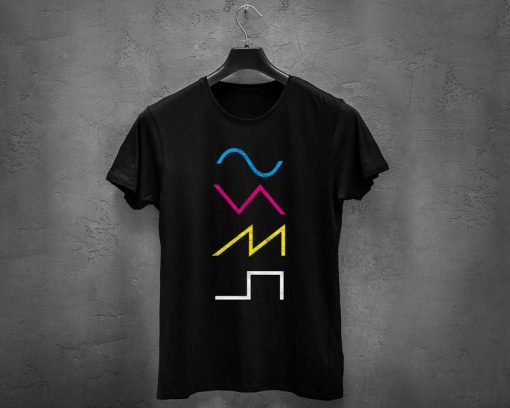 Vintage Synthesizer Techno Waveform Synth Nerd T-Shirt