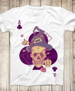 Ace Of Clubs Skull with Hat T Shirt