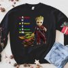 Autism Baby Yoda and Groot always unique totally inteligent sometimes minterious The Mandalorian Star Wars sweatshirt