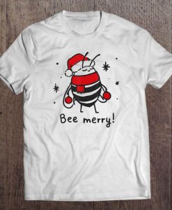 Bee Merry Christmas Tshirt