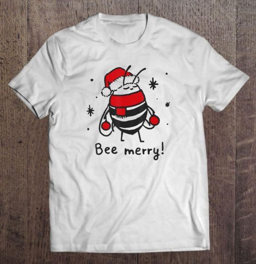 Bee Merry Christmas Tshirt