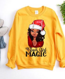 Black girl magic christmas 2020 sweater