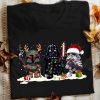 Boba Fett Stormtrooper and Darth Vader Star Wars Christmas Unisex t shirt