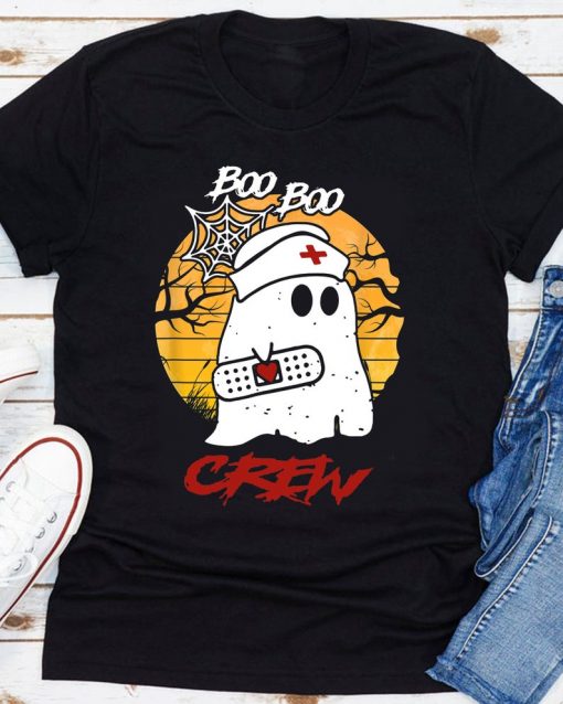 Boo Boo Crew Nurse Ghost T-Shirt