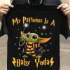 Christmas Gift Baby Yoda mashup Harry Potter My Patronus is a baby Yoda t shirt